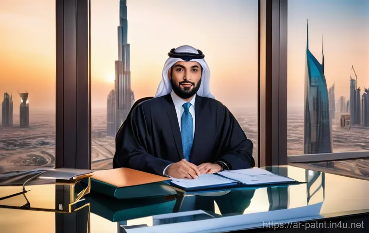 변리사 수익 구조 - **Prompt:** A dignified and experienced Arab patent lawyer, either male or female, in their late 40s...
